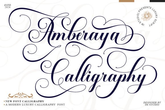 Amberaya Calligraphy: A Font That Elevates Your Brand