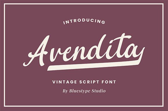 Avendita: A Timeless Script Font for Modern Web Design