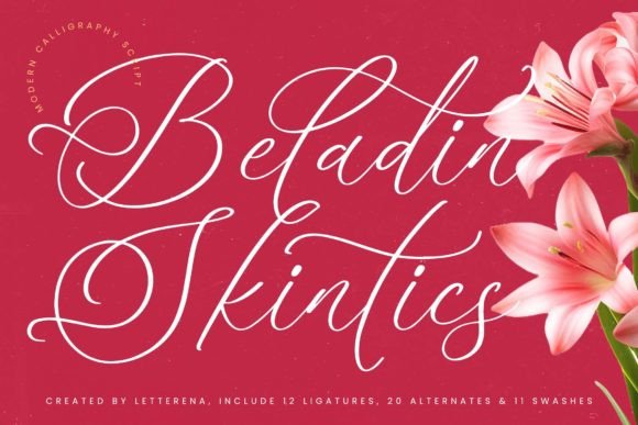 Beladin Skintics: A Modern Script Font for Web Design