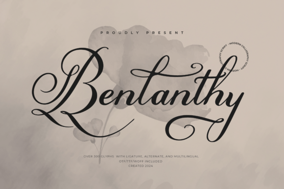 Benlanthy: A Modern Calligraphy Font for Branding Projects