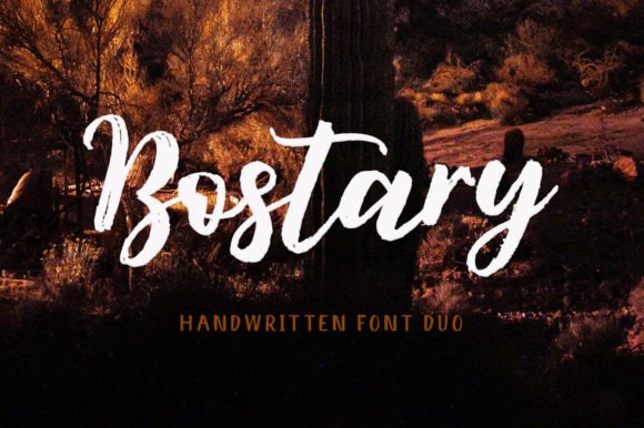 Bostary: A Script Font That Elevates Digital Branding