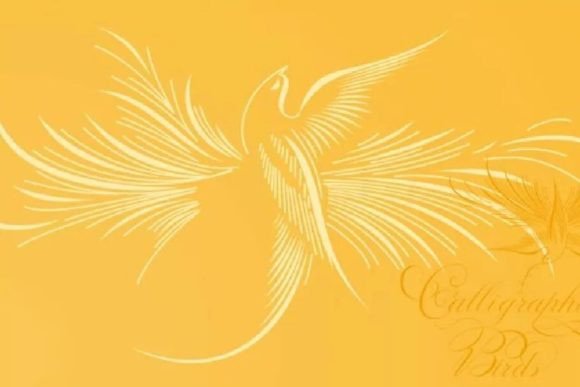 Calligraphic Birds: A Font for Impactful Visual Storytelling