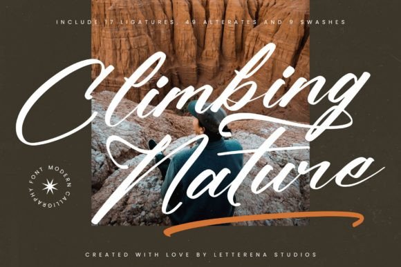 Climbing Nature Font for Web Design