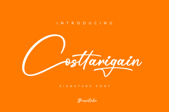 Costtarigain: A Script Font for Creative Crafters and Product Makers