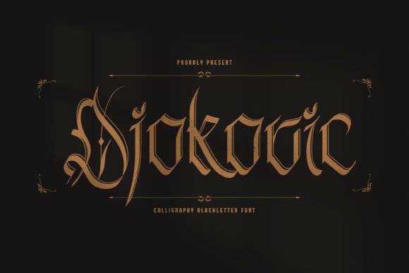 Djokovic: A Bold Typeface for Powerful Branding