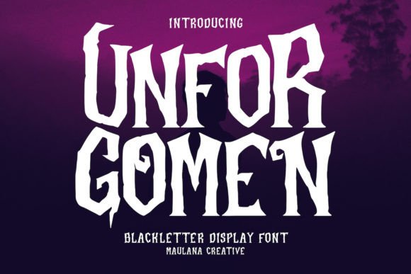 Forging a New Typographic Identity with Unforgomen Blackletter Display Font