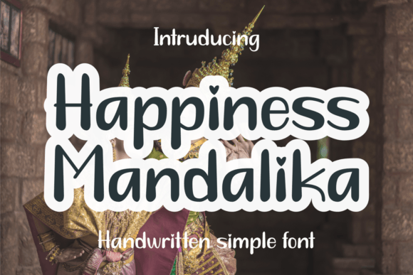Happiness Mandalika: A Script Font with Elegance and Charm