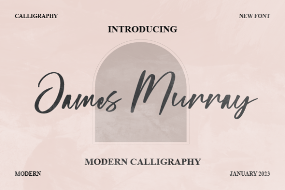James Murray: A Script Font for Modern Web Design