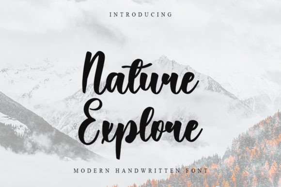 Nature Explorer: A Script Font for Editorial Design