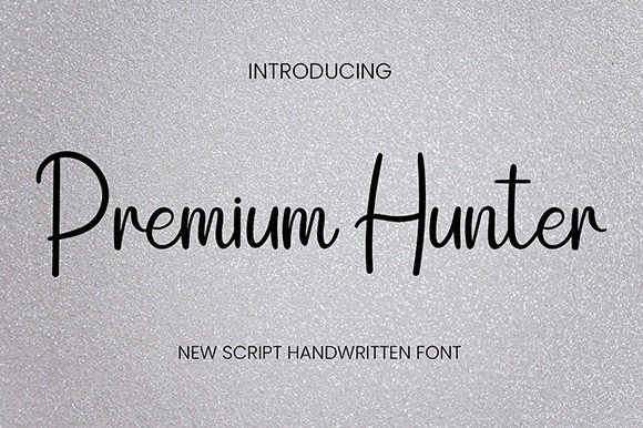 Premium Hunter Font: A Script Font for Modern Web Design