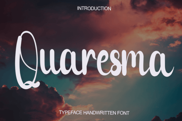 Quaresma: A Script Font for Editorial Elegance