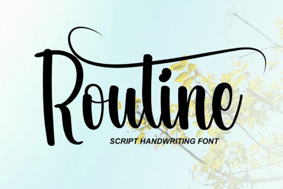 Routine: A Handcrafted Font for Creative Makers