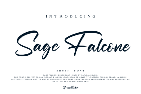 Sage Falcone: A Font for Elegant Expression