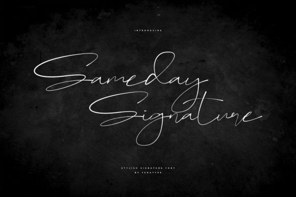 Sameday Signature: A Timeless Script Font for Digital Design