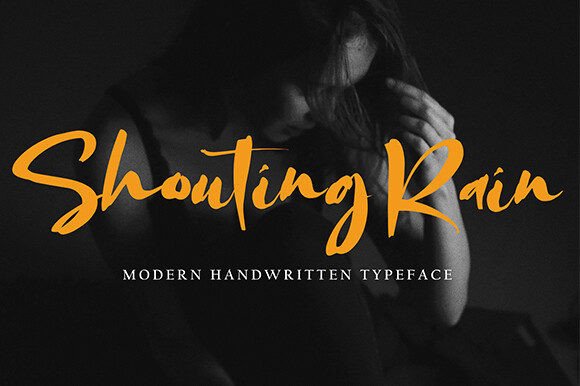 Shouting Rain: The Font That Speaks Volumes