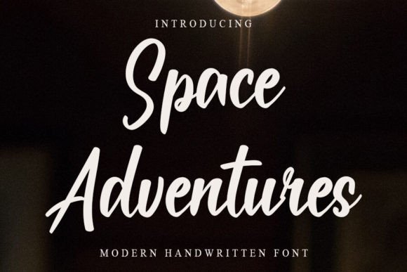 Space Adventures Font: A Beautiful Script for Crafters and Designers