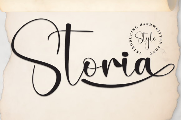 Storia: A Script Font for Editorial Elegance