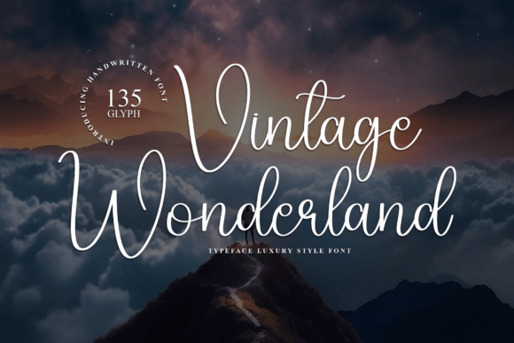 Vintage Wonderland: A Script Font for Digital Design Magic